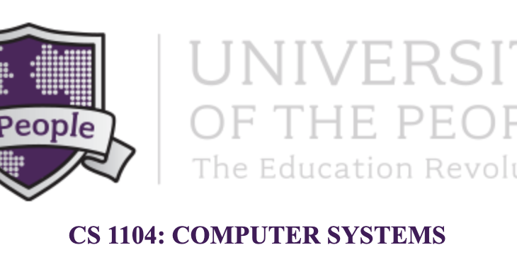 CS 1104 COMPUTER SYSTEMS