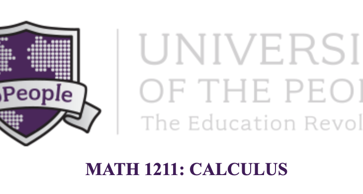 MATH 1211 CALCULUS