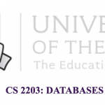 CS 2203 DATABASES 1